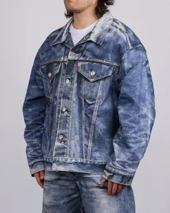 Clearance Junya Watanabe MAN Levi's Inkjet Oversized BerBerJin Jacket Indigo