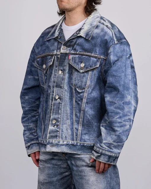 Clearance Junya Watanabe MAN Levi's Inkjet Oversized BerBerJin Jacket Indigo