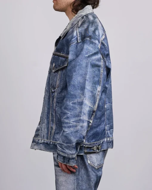Clearance Junya Watanabe MAN Levi's Inkjet Oversized BerBerJin Jacket Indigo