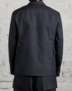 Best Junya Watanabe MAN Poly Oxford Utility Blazer Black