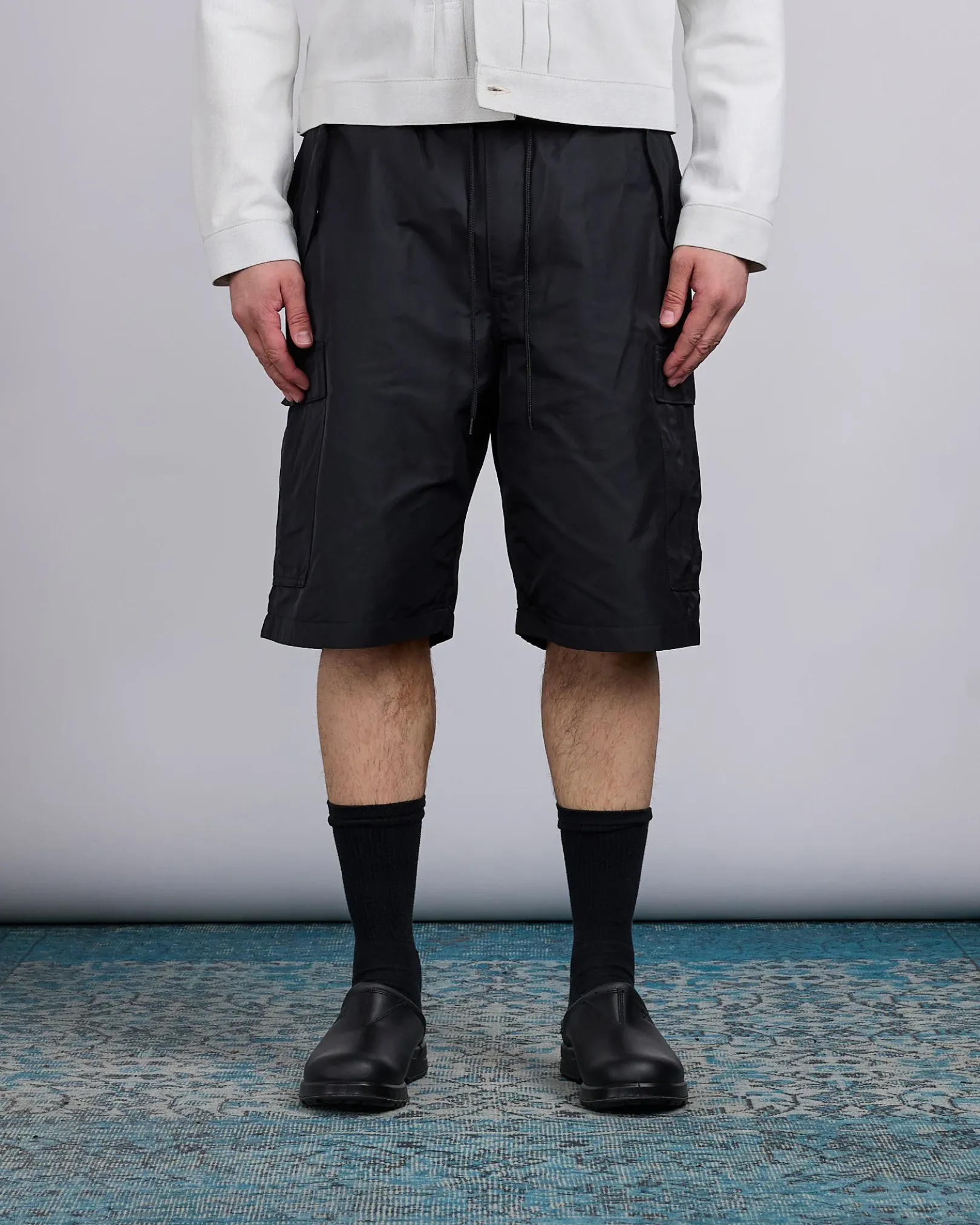 Outlet Junya Watanabe MAN Twill x Oxford Cargo Short Black