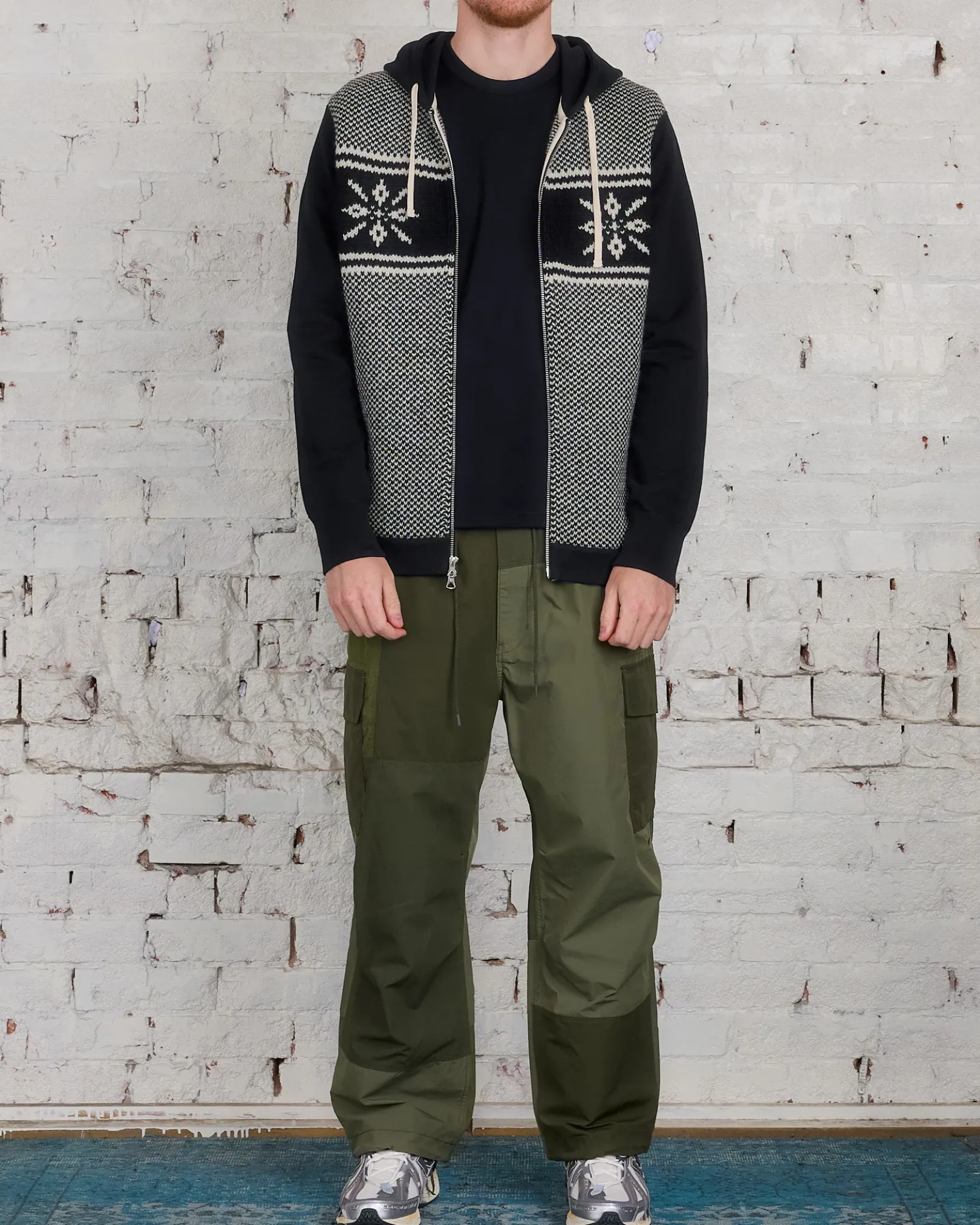 Clearance Junya Watanabe MAN x Reigning Champ Shetland Wool Zip Hoody