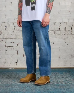 Best JW Anderson Cropped Straight Leg Jean Mid Blue Denim