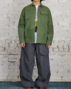 Sale JW Anderson Patchwork Corduroy Overshirt Dark Green