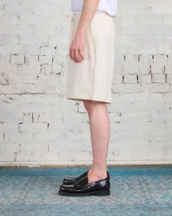 Best JW Anderson Wide Leg Linen Short Off White