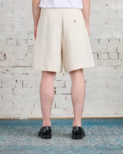 Best JW Anderson Wide Leg Linen Short Off White