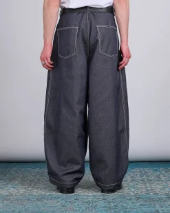 Outlet LaFrance Double Pleated Denim Navy