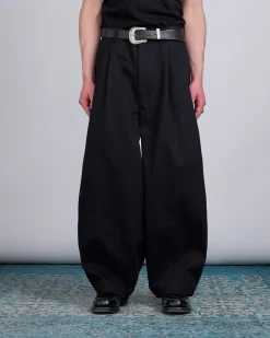 Outlet LaFrance Double Pleated Denim Black