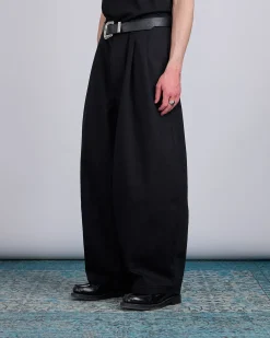 Outlet LaFrance Double Pleated Denim Black