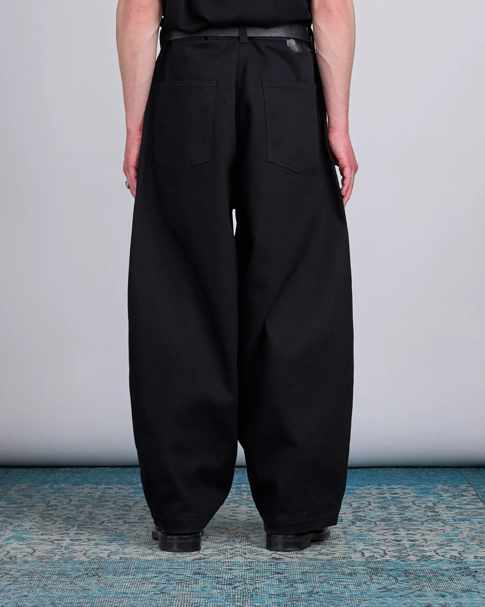 Outlet LaFrance Double Pleated Denim Black