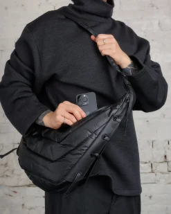 Discount Lemaire Medium Soft Game Bag WR Coated Cotton Ash Black