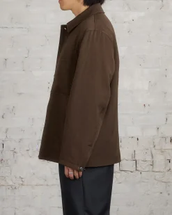 Online Lemaire Wadded Facing Blouson Jacket Kobicha Brown