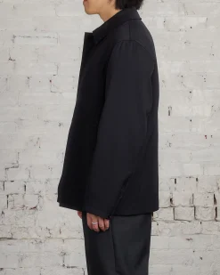 Sale Lemaire Wadded Facing Blouson Jacket Black