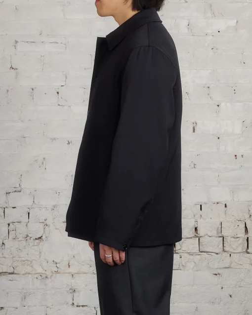 Sale Lemaire Wadded Facing Blouson Jacket Black