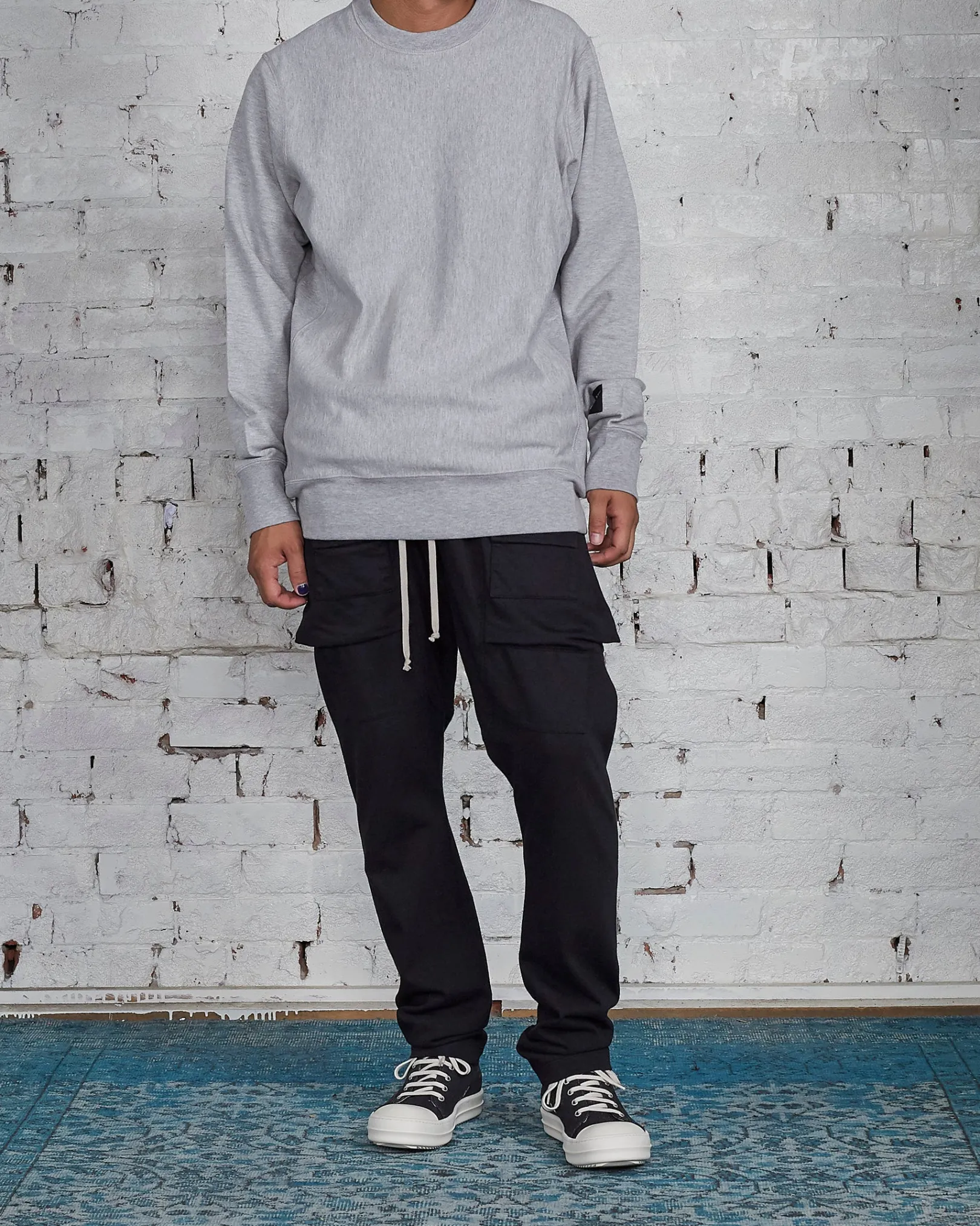 Outlet LESS 17 LESS17 Basis Crew Grey Heather