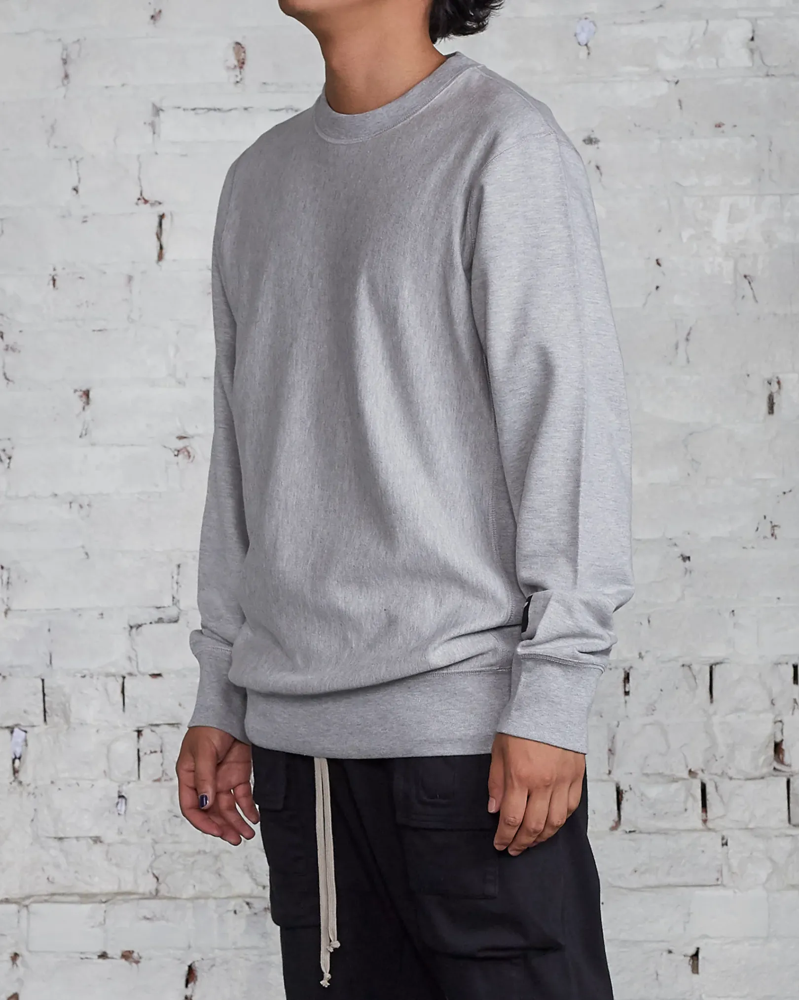 Outlet LESS 17 LESS17 Basis Crew Grey Heather