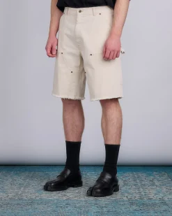 Online Maison Margiela Cotton Canvas Carpenter Short Ecru