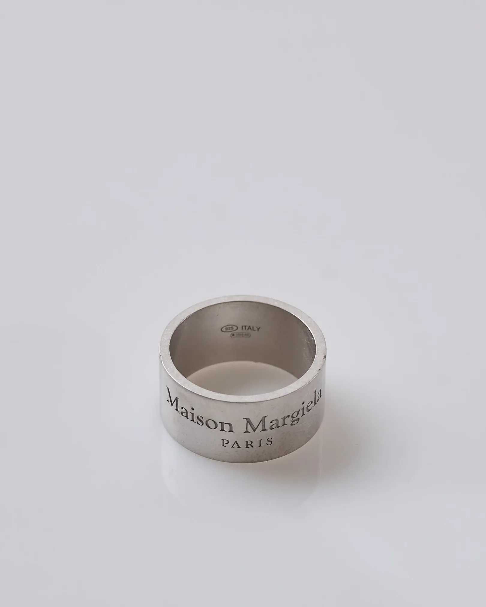 Fashion Maison Margiela Logo Reference 12mm Ring Silver