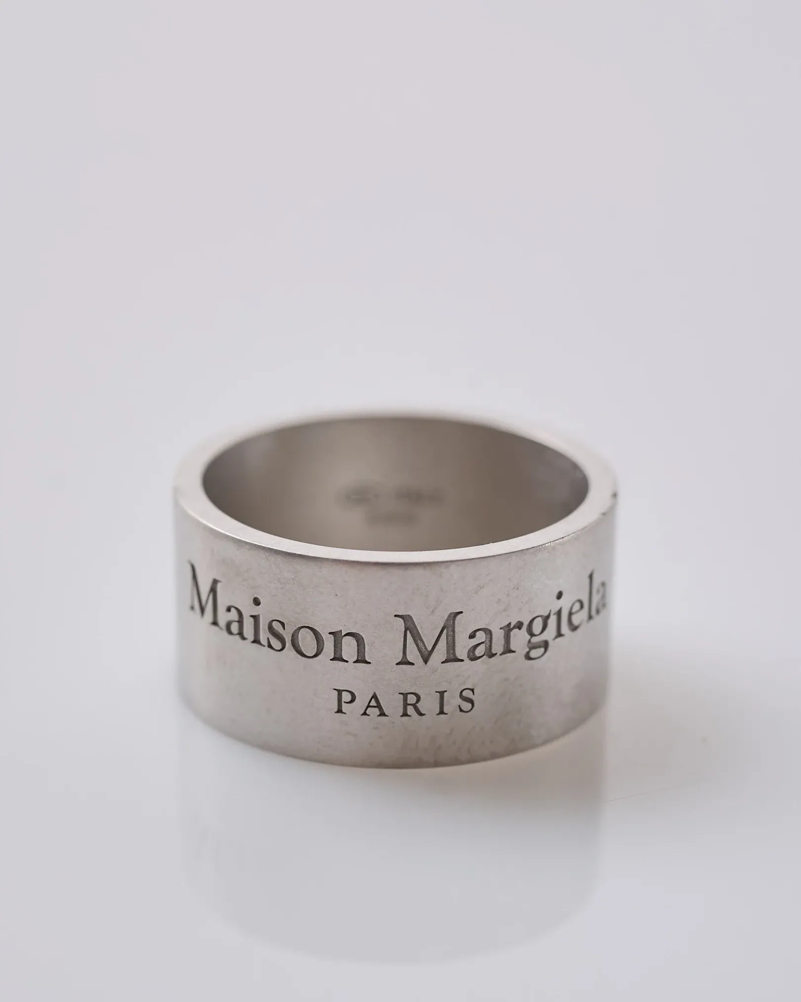 Fashion Maison Margiela Logo Reference 12mm Ring Silver