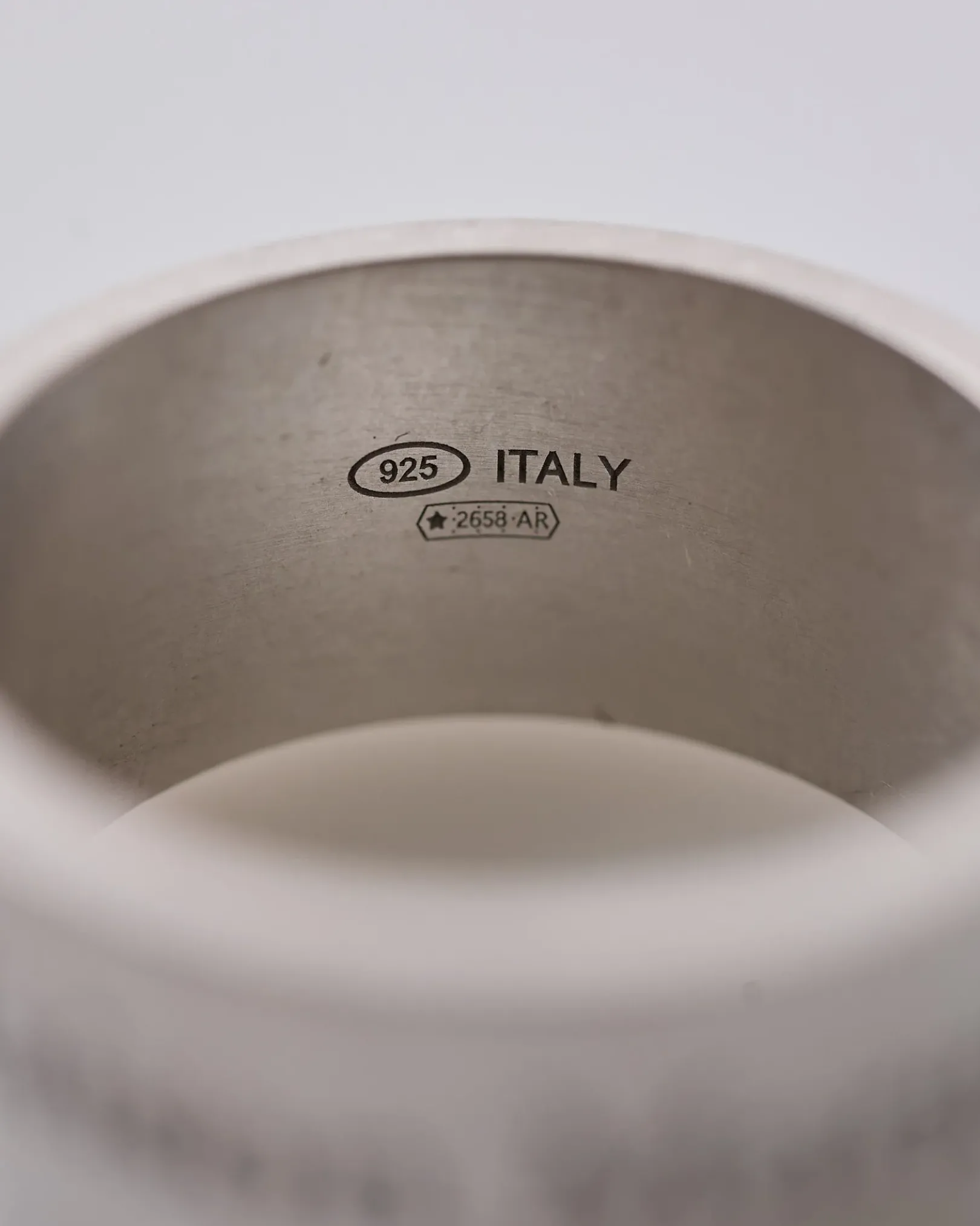 Fashion Maison Margiela Logo Reference 12mm Ring Silver