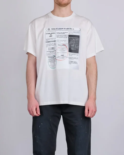 Hot MM6 Maison Margiela Maison Margiela MM6 1997 T-Shirt Off White