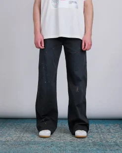 Hot MM6 Maison Margiela Maison Margiela MM6 Gabardine Show Paint Pant Black