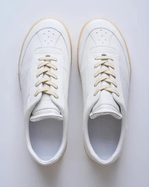 New MM6 Maison Margiela Maison Margiela MM6 Leather Sneaker Bright White