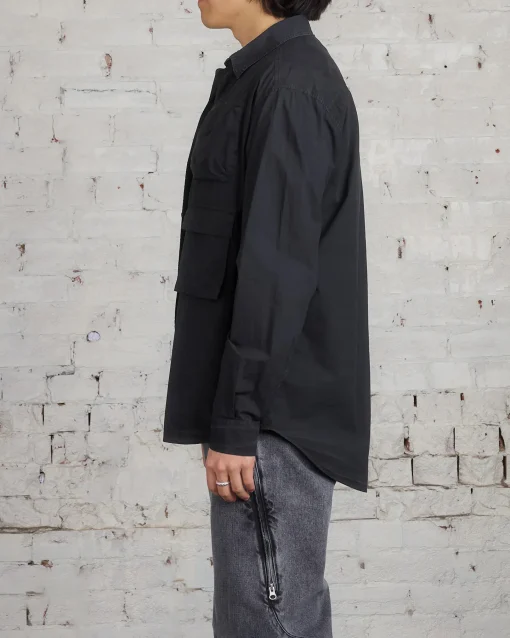 Outlet MM6 Maison Margiela Maison Margiela MM6 Multi-Pocket Shirt Washed Black