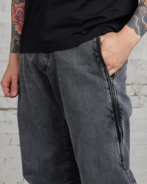 Discount MM6 Maison Margiela Maison Margiela MM6 Side Zip Denim Jean Black