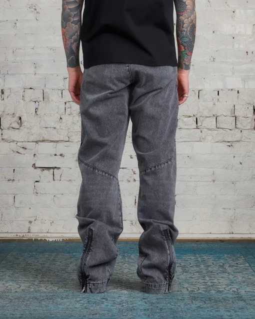 Discount MM6 Maison Margiela Maison Margiela MM6 Side Zip Denim Jean Black