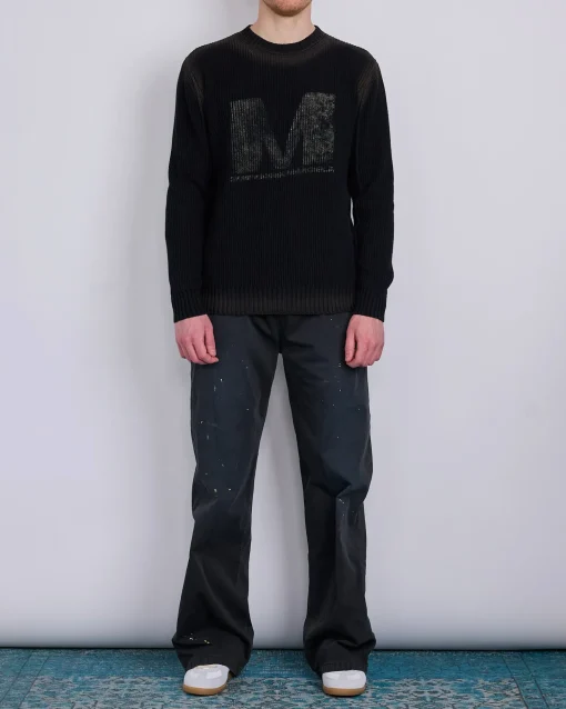 Clearance MM6 Maison Margiela Maison Margiela MM6 Sunbleached Big M Sweater Black Black