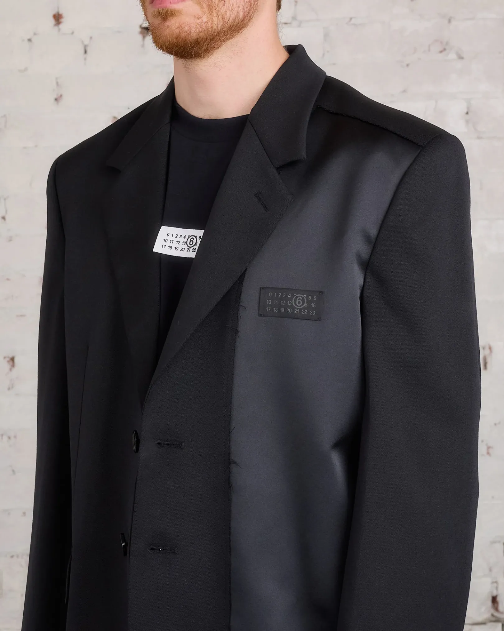 Online MM6 Maison Margiela Maison Margiela MM6 Tailoring Logo Blazer Black