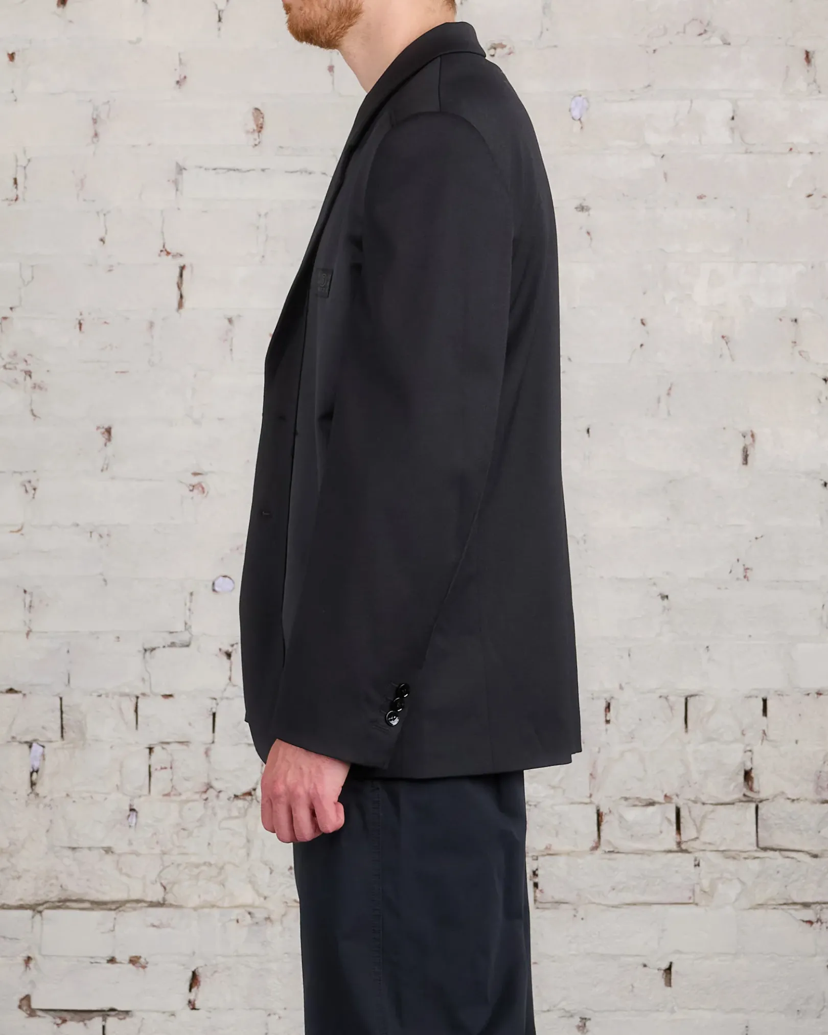 Online MM6 Maison Margiela Maison Margiela MM6 Tailoring Logo Blazer Black