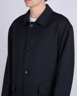 Online MM6 Maison Margiela Maison Margiela MM6 Wool Gabardine Western Jacket Black