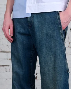 Discount MM6 Maison Margiela Maison Margiela MM6 Zipper Jean Blue