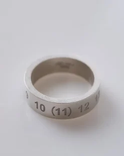 New Maison Margiela Number Reference 6.5mm Ring Silver