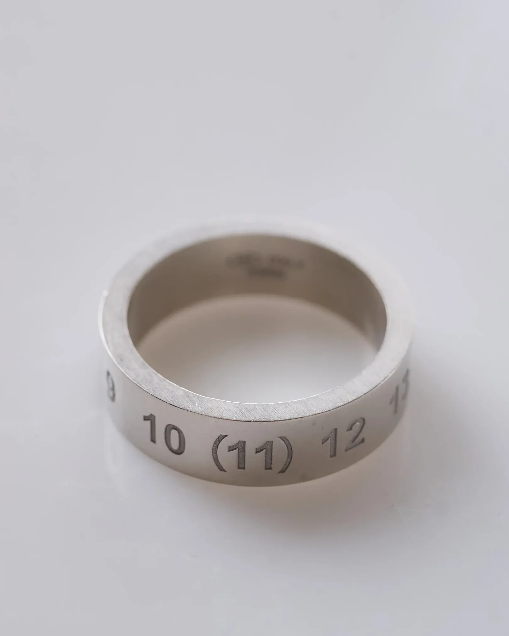 New Maison Margiela Number Reference 6.5mm Ring Silver