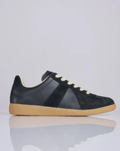 Clearance Maison Margiela Replica Leather Sneaker Black
