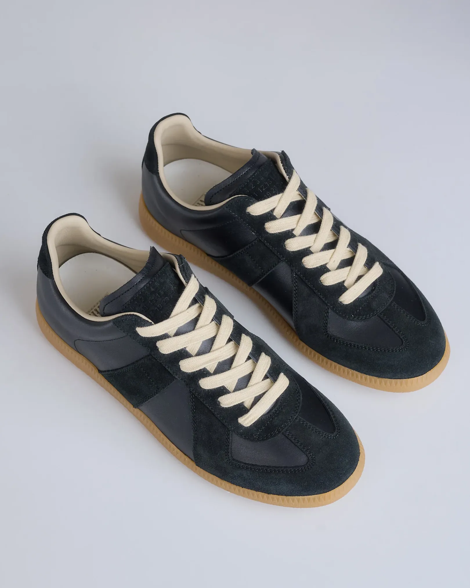 Clearance Maison Margiela Replica Leather Sneaker Black