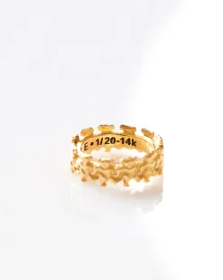 Clearance MAPLE x The Grateful Dead Dead Head Ring 14k Gold Plated