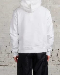 Online Marni Crayon Logo Hooded Sweatshirt Natural White