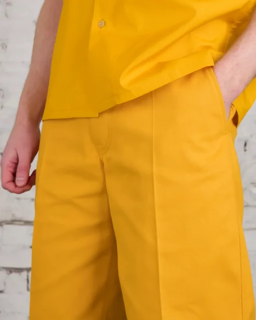 New Marni Workwear Gabardine Bermuda Short Light Orange
