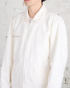 Clearance MM6 Maison Margiela Canvas Sports Jacket Off White