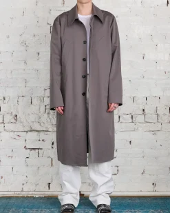 Hot MM6 Maison Margiela Cotton Twill Trench Coat Taupe