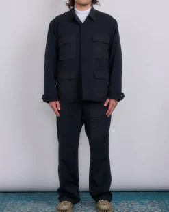 Outlet nanamica Alphadry Utility Cargo Jacket Black