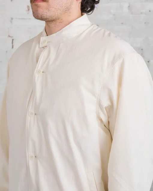 Outlet nanamica Band Collar Jacket Ecru