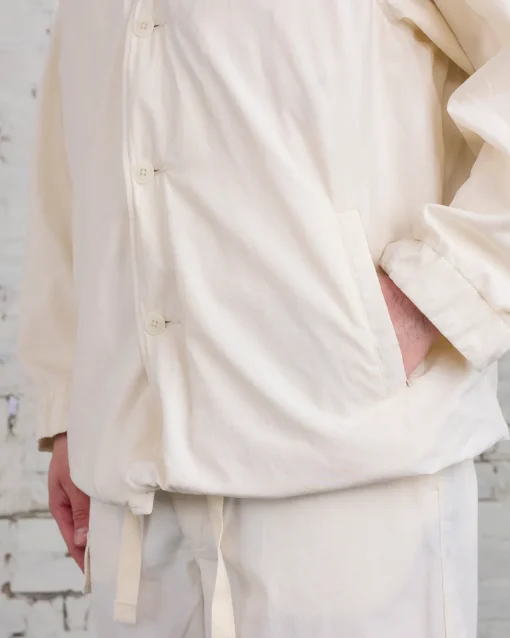 Outlet nanamica Band Collar Jacket Ecru