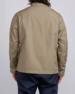 Clearance nanamica Band Collar Weather Cloth Jacket Taupe