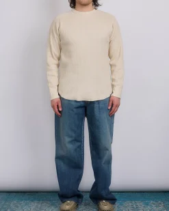 New nanamica Crewneck Thermal Sweatshirt Natural