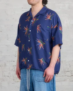 Hot nanamica Cupra Hemp Aloha Button Shirt Navy
